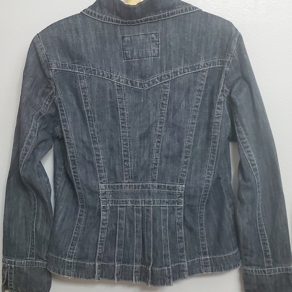 Ladies Denim Waist Jacket LAL Live A Little Size S - Picture 2 of 12